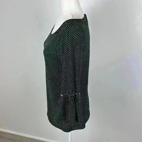 Nine Britton Black & White Polka Dot Blouse Size Small - Picture 3 of 8